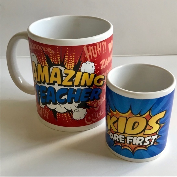 NEW Kids First Teacher‎ Cup Combo Set - Picture 2 of 6